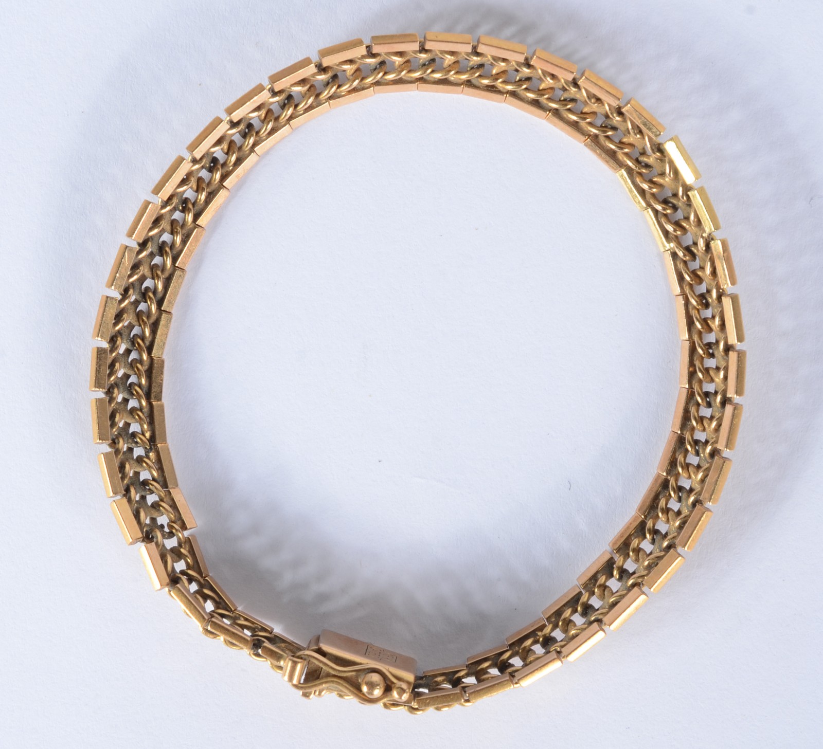 Pulseira de ouro 14 k., (Por motivos de segurança a peça não se... - foto 1 de 4