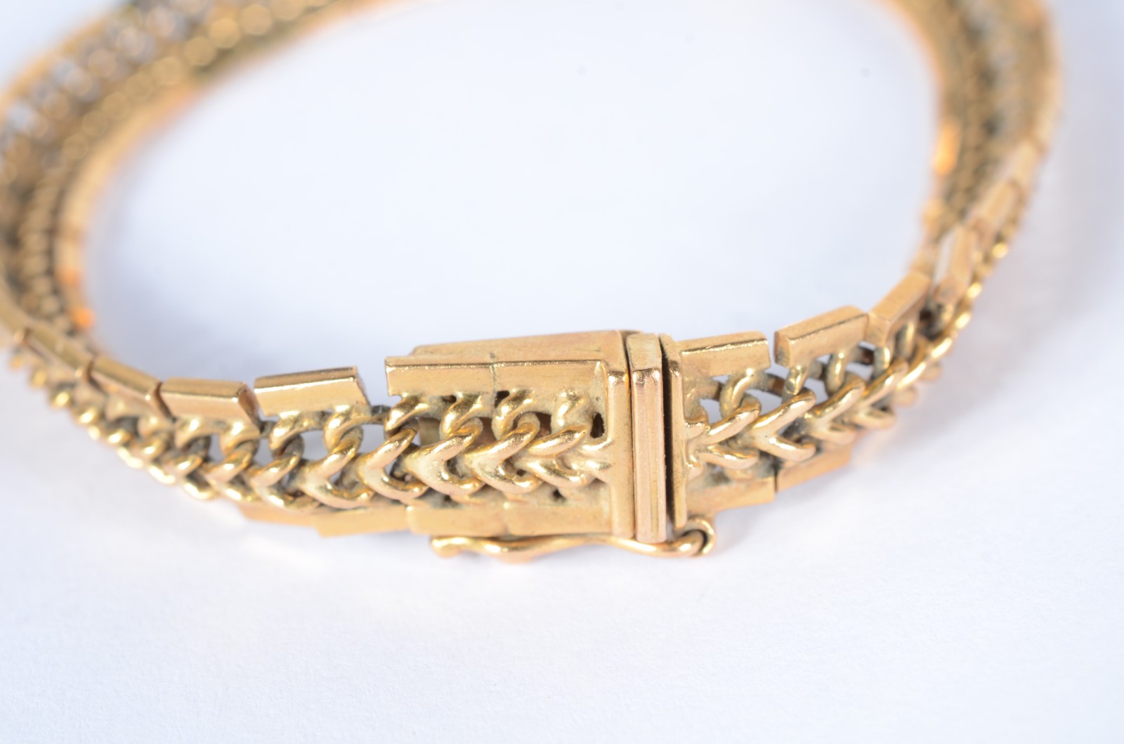 Pulseira de ouro 14 k., (Por motivos de segurança a peça não se... - foto 3 de 4