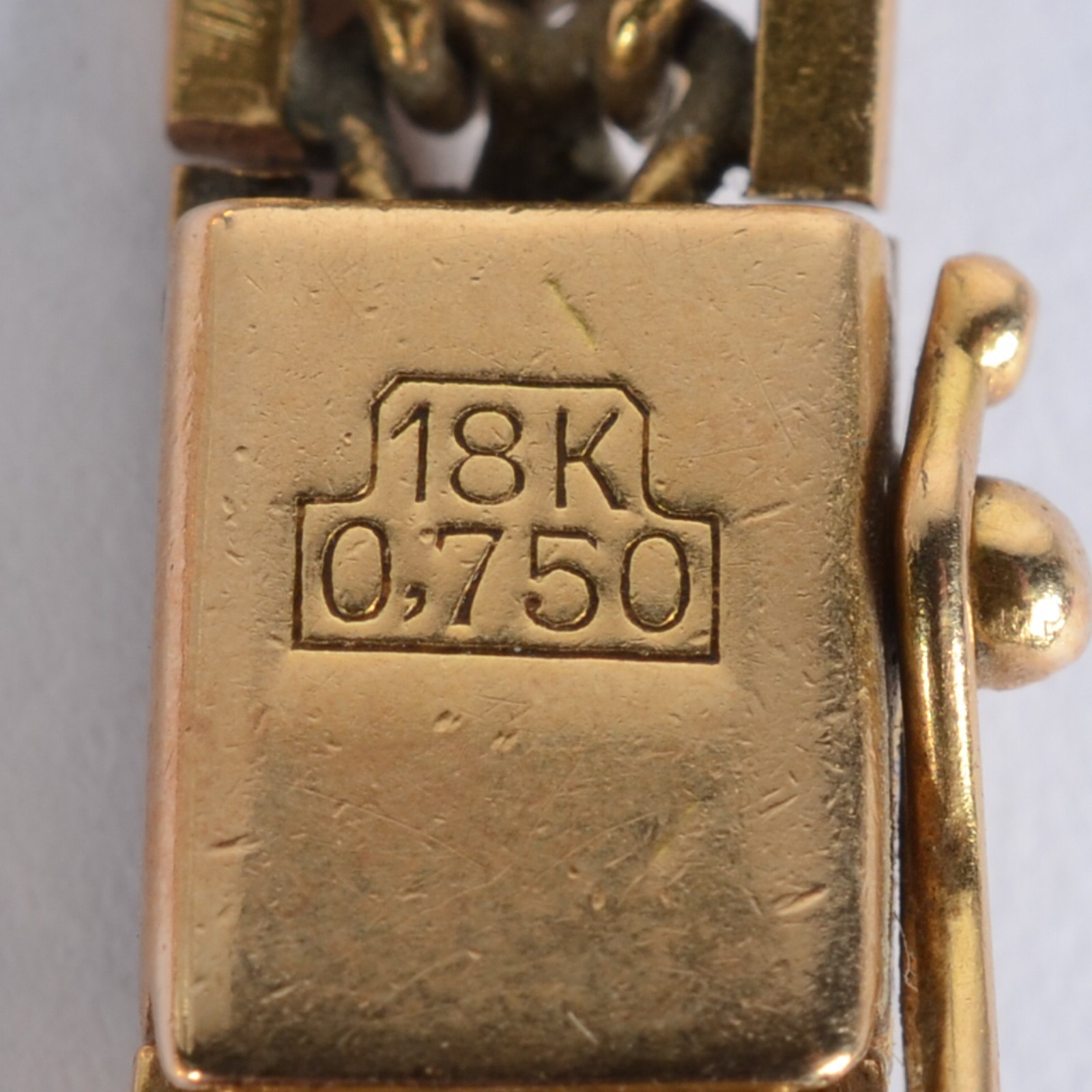 Pulseira de ouro 14 k., (Por motivos de segurança a peça não se... - foto 4 de 4