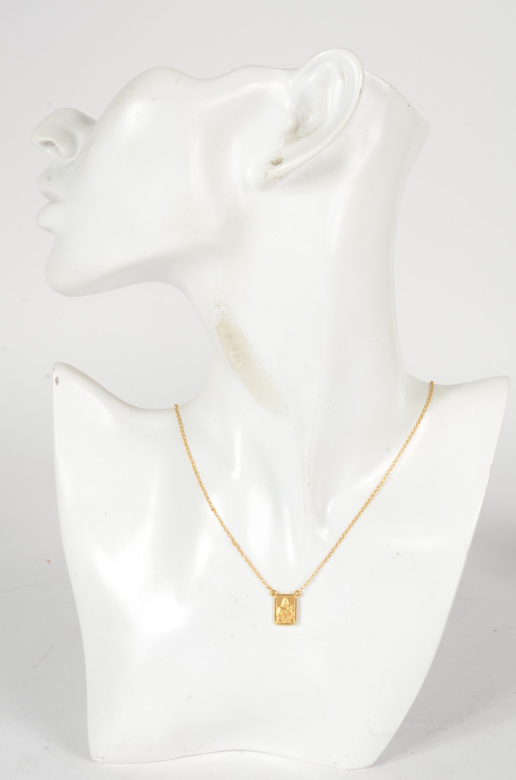 Colar com medalha Sagrado Coração de Jesus de ouro 18 k. (Por motivos... - foto 5 de 5