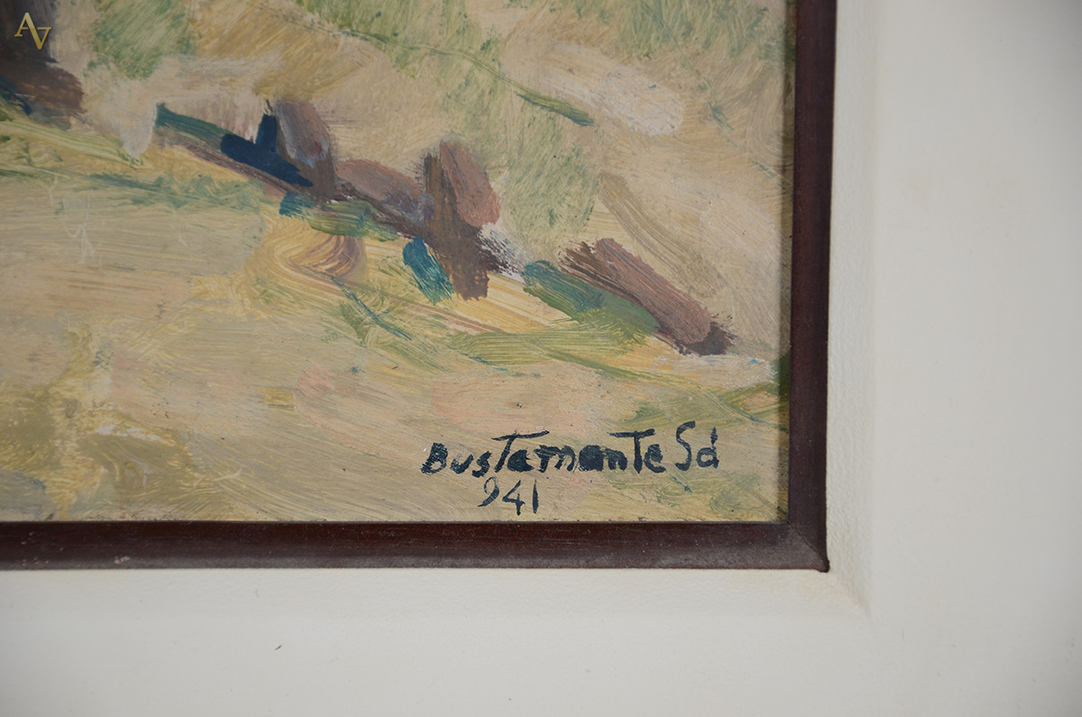 BUSTAMANTE SÁ (1907 - 1988) - Marinha - osm - 38 x 52 - datado 1941 - foto 3 de 3