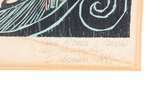 Calasans Neto (1932-2006), Itapuã - Mar - Gravura P.A. Datado 1975. Com dedicatória. Partes amareladas.