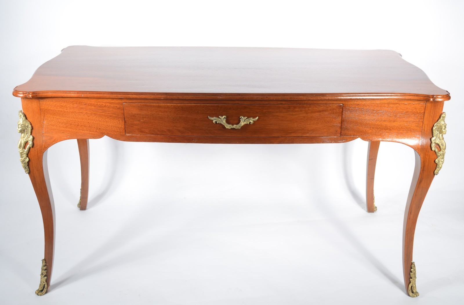Mesa para escrita de madeira nobre , uma gaveta, pernas ligeiramente... - foto 2 de 5