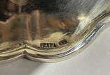 Bowl de prata contraste 833 mls., bordas recort... - Bowl de prata contraste 833 mls., bordas recortadas. Peso da prata: 250 g. (Por motivos de segurança a peça não se encontra na loja).