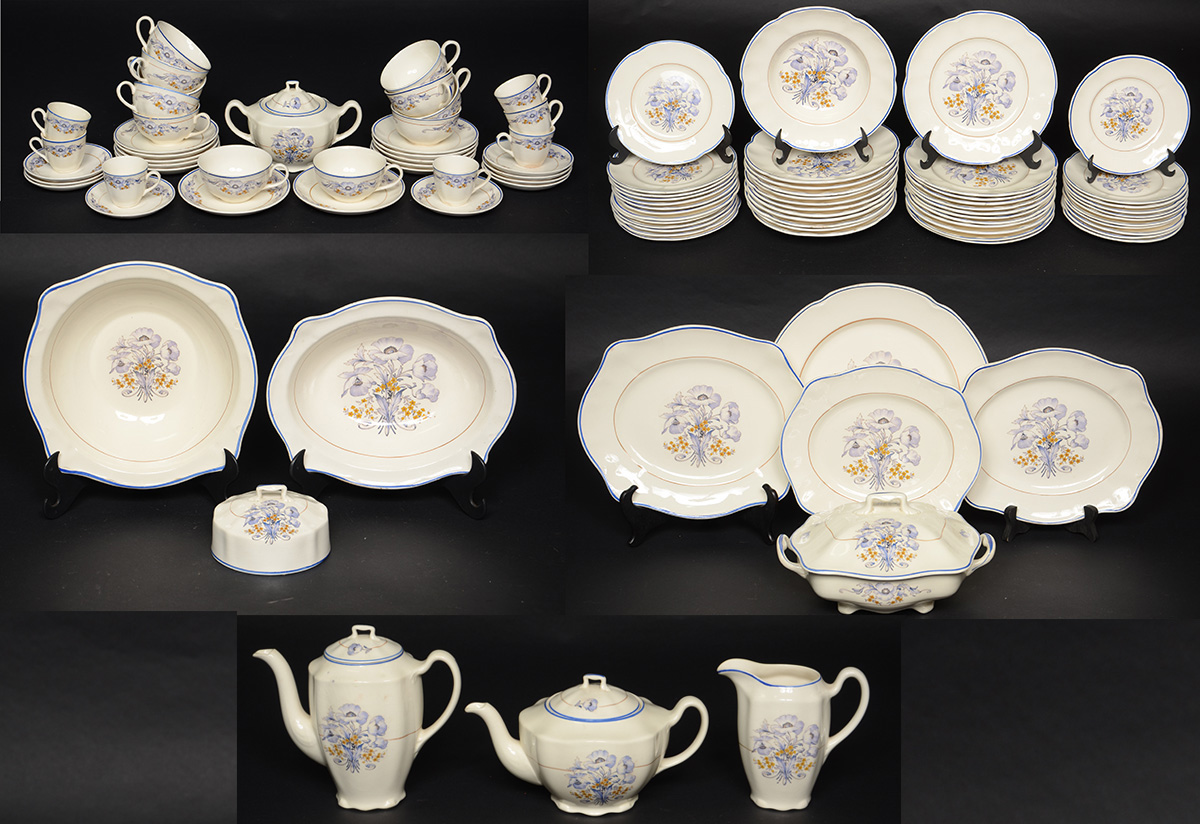Serviço de porcelana São Caetano para jantar, chá e café, sendo: 12... - foto 1 de 2