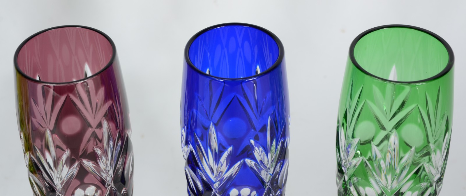 Conjunto com 6 flutes para champagne de cristal europeu doublé... - foto 4 de 4
