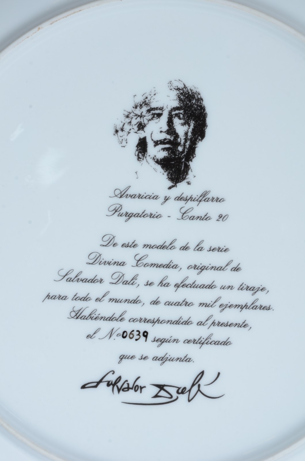 Salvador Dalí (1904-1989), Avaricia y despilfarro. Purgatorio, Canto 20. - foto 3 de 4
