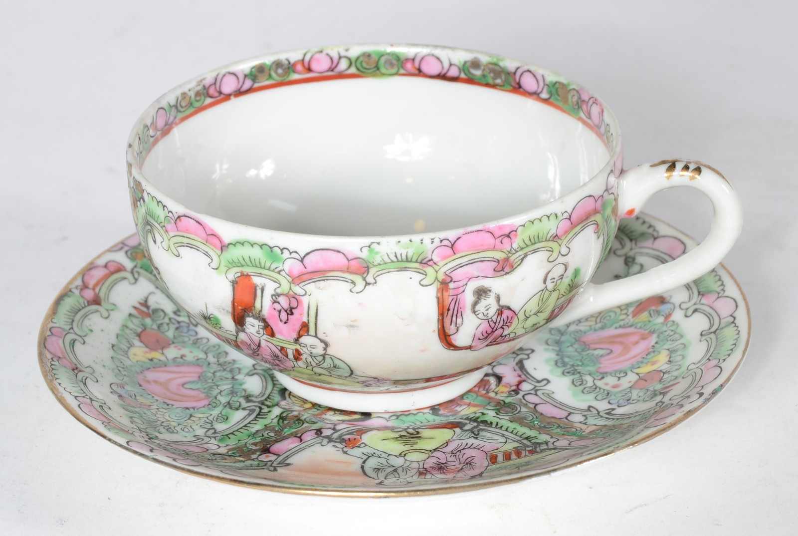 Serviço para chá e café de porcelana oriental, fabricada em Macau... - foto 2 de 7