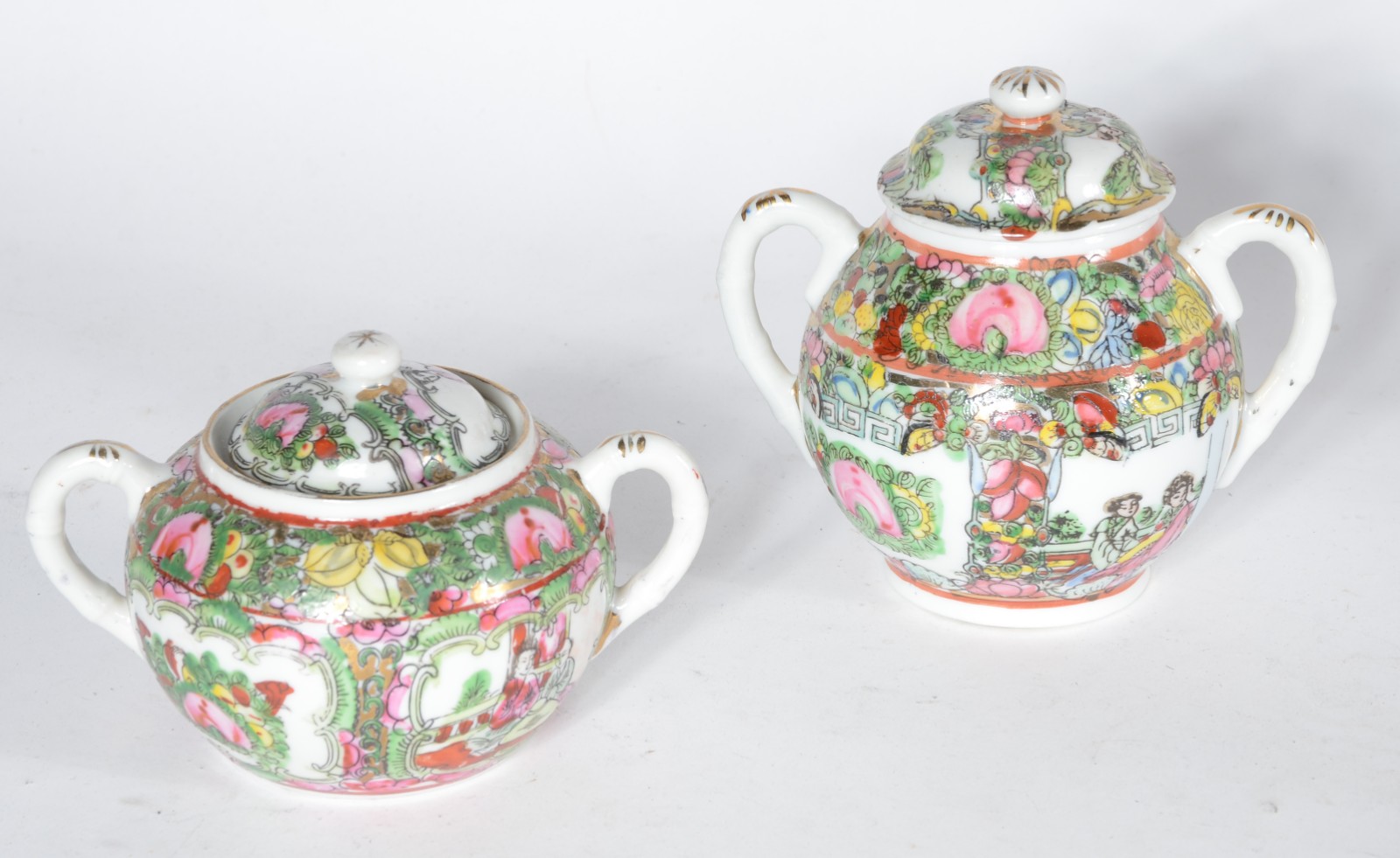 Serviço para chá e café de porcelana oriental, fabricada em Macau... - foto 5 de 7