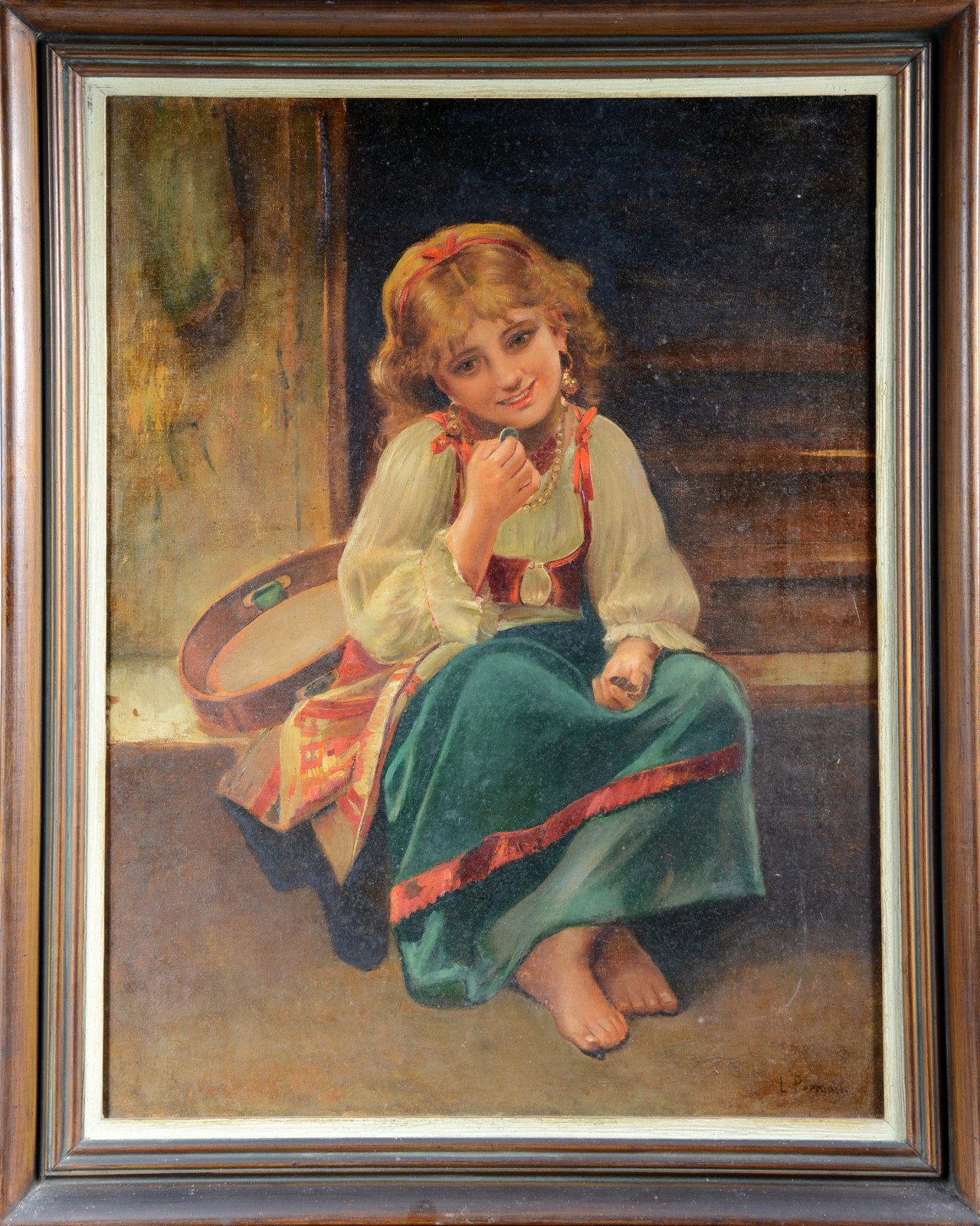 Léon Perrault (1832-1908), "Gipsy girl" - foto 2 de 4