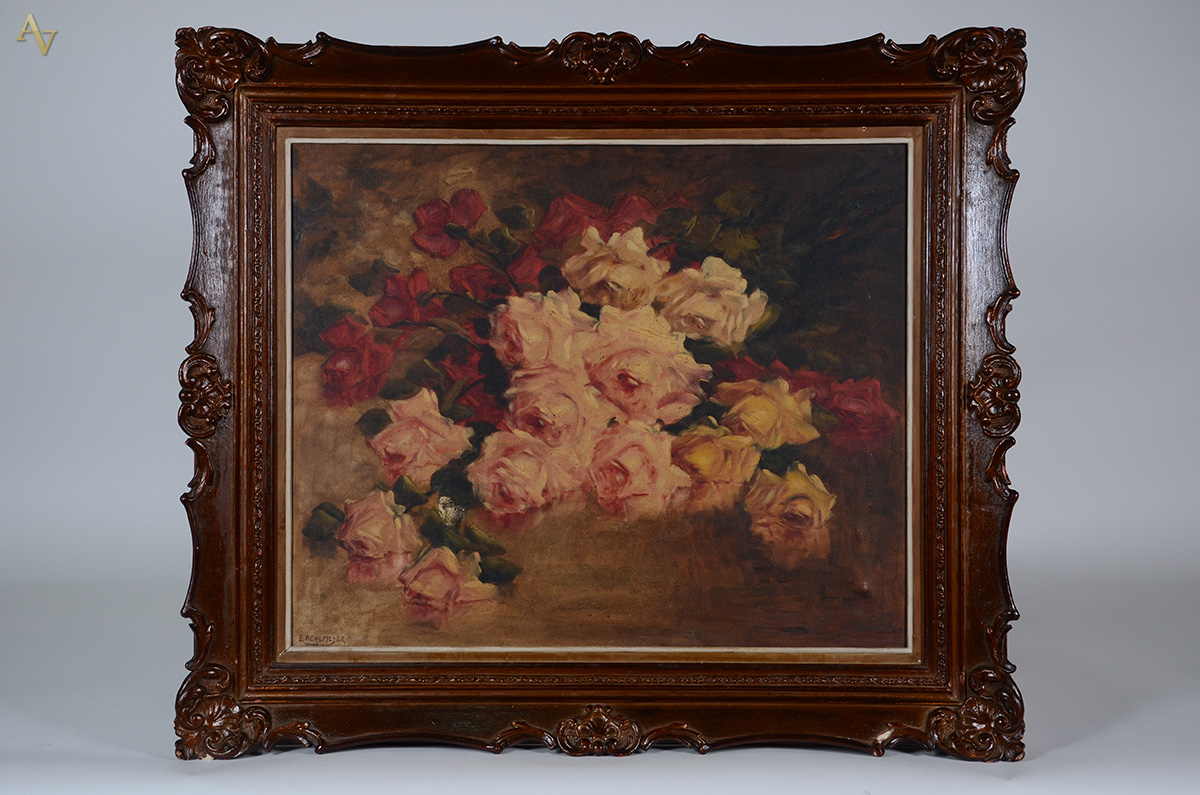 E. OEHLMEYER (1909 - 1967) - Flores - ost - 60 x 74 (furo na tela... - foto 1 de 4