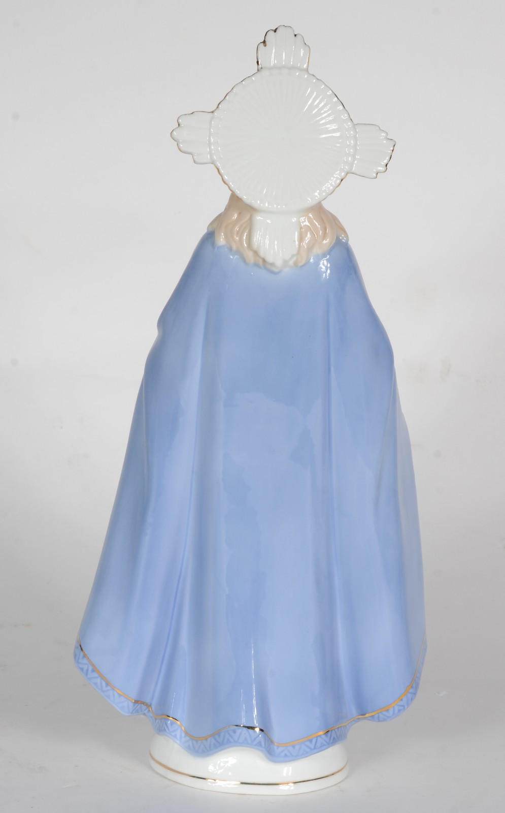 Escultura de porcelana policromada representando Sagrado Coração de... - foto 5 de 6