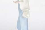 Escultura de porcelana policromada representand... - Escultura de porcelana policromada representando Nossa Senhora.