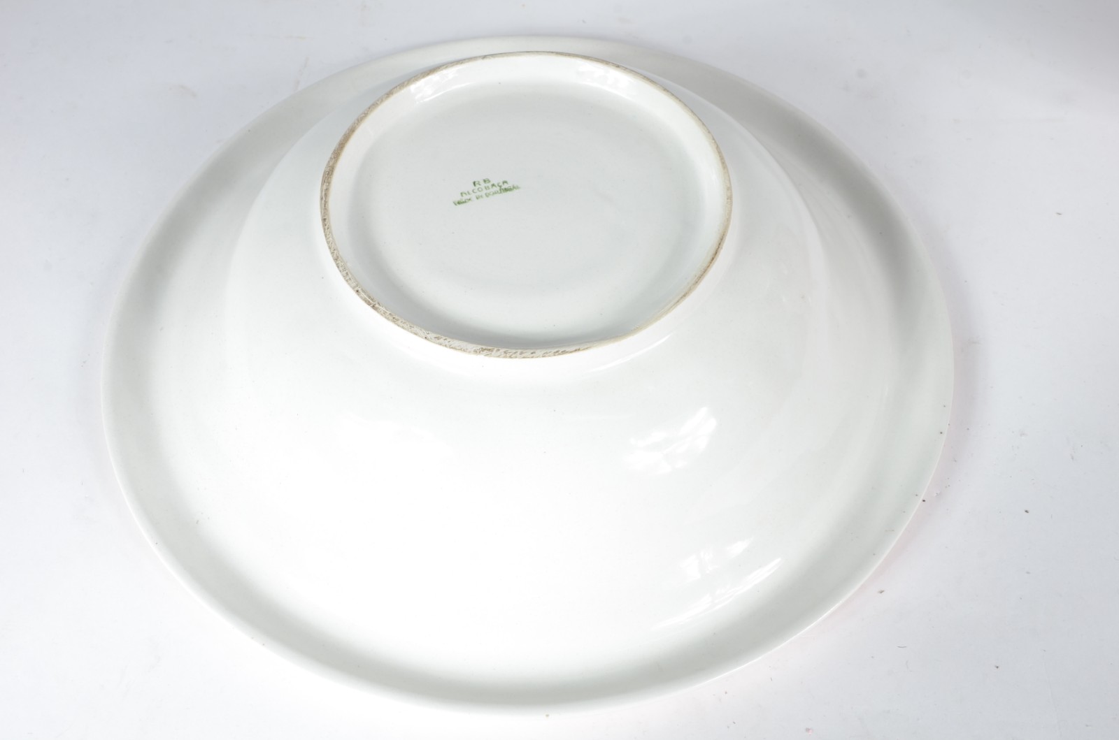 Jarra com bacia de porcelana portuguesa Alcobaça com decoração floral... - foto 5 de 7