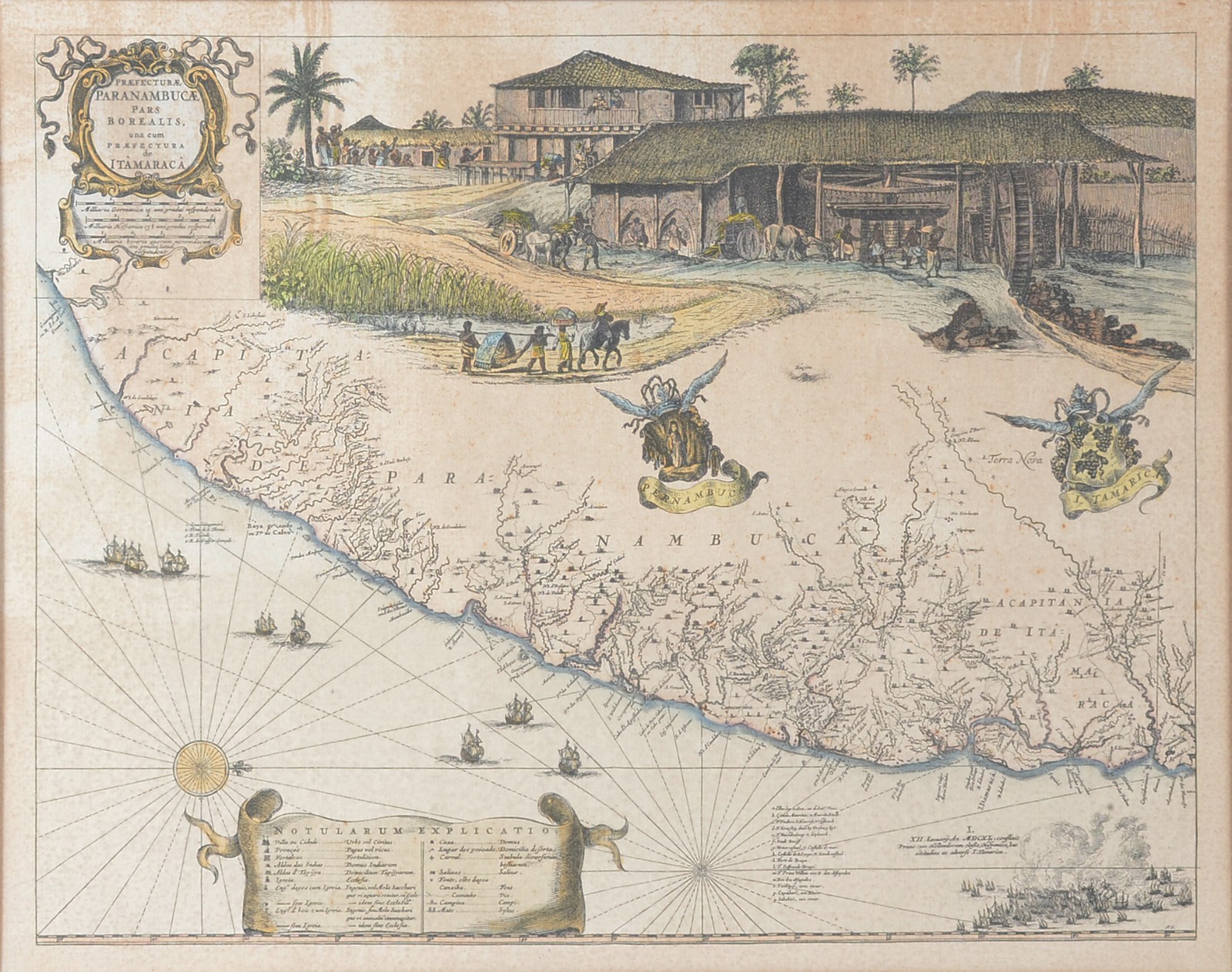 Antigo mapa - Paranambuca - Prefectura de Itamaracá - foto 1 de 4