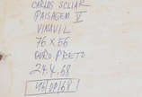 Carlos Scliar (1920-2001), Paisagem V - vinavil, datado Ouro Preto 1968