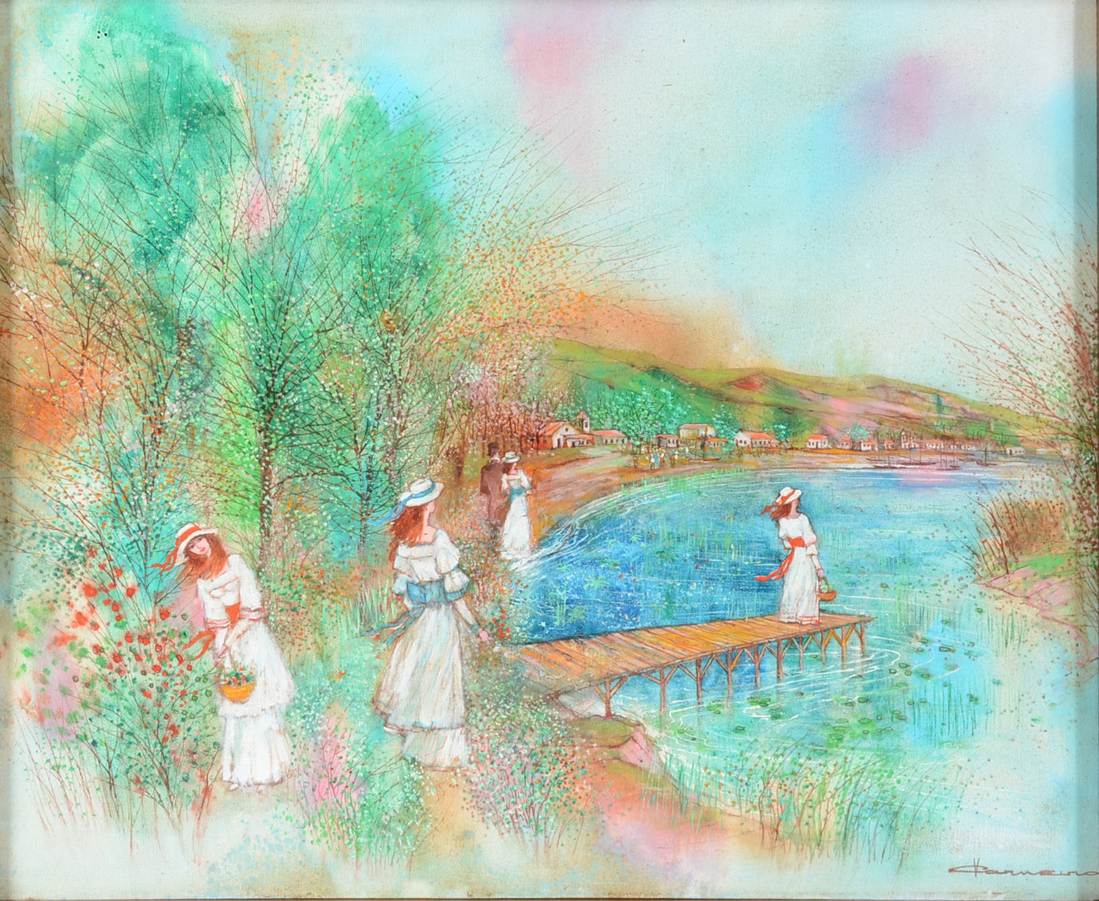 Vicente Carneiro (1927-2005), Moças com cestos de flores - foto 1 de 4