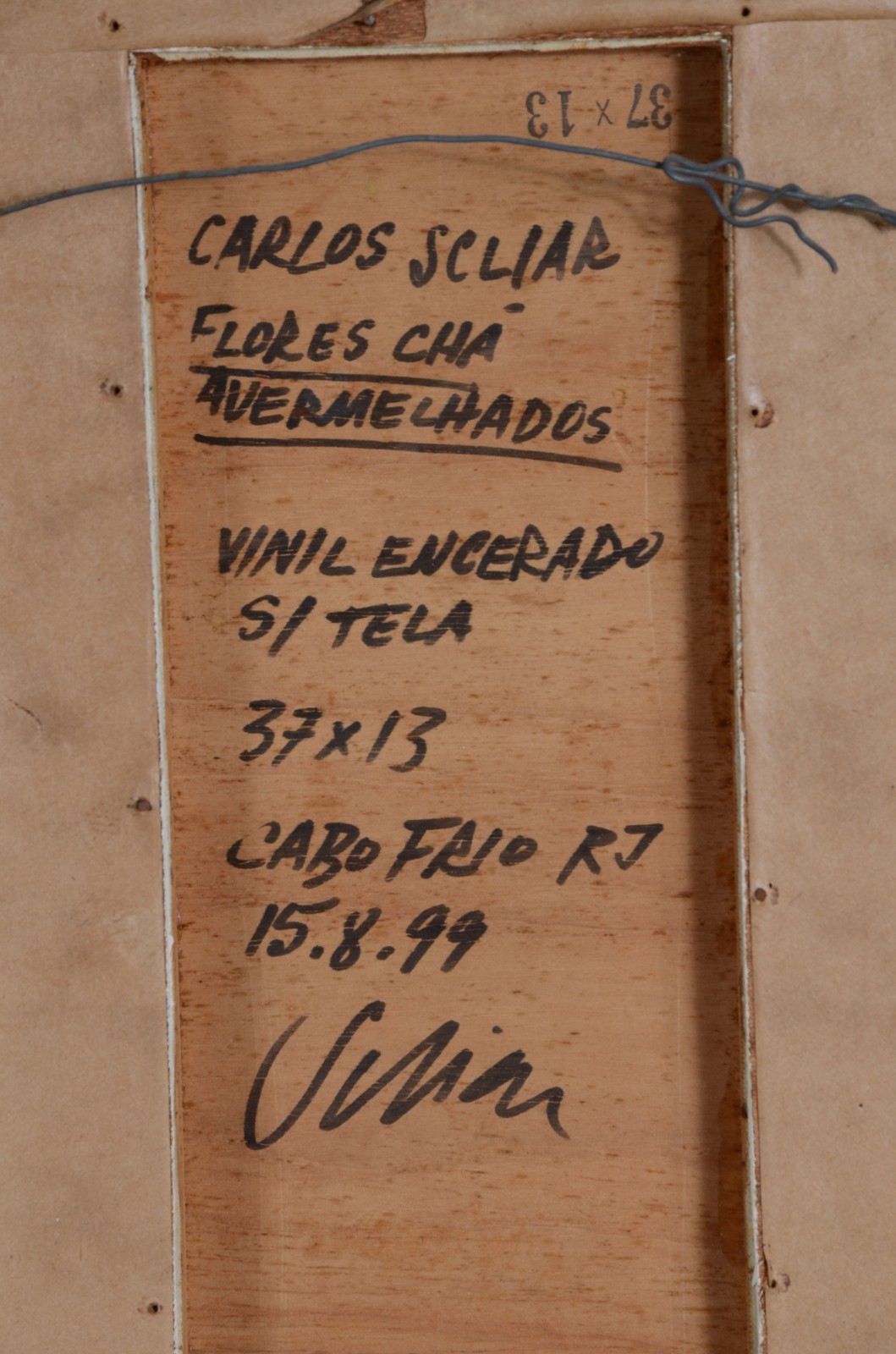 Carlos Scliar (1920-2001), Flores chá Avermelhados - foto 5 de 5