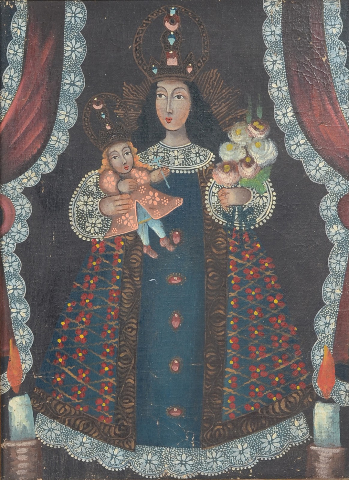 Escola Cusquenha (1538), Nossa Senhora com Menino - foto 1 de 4
