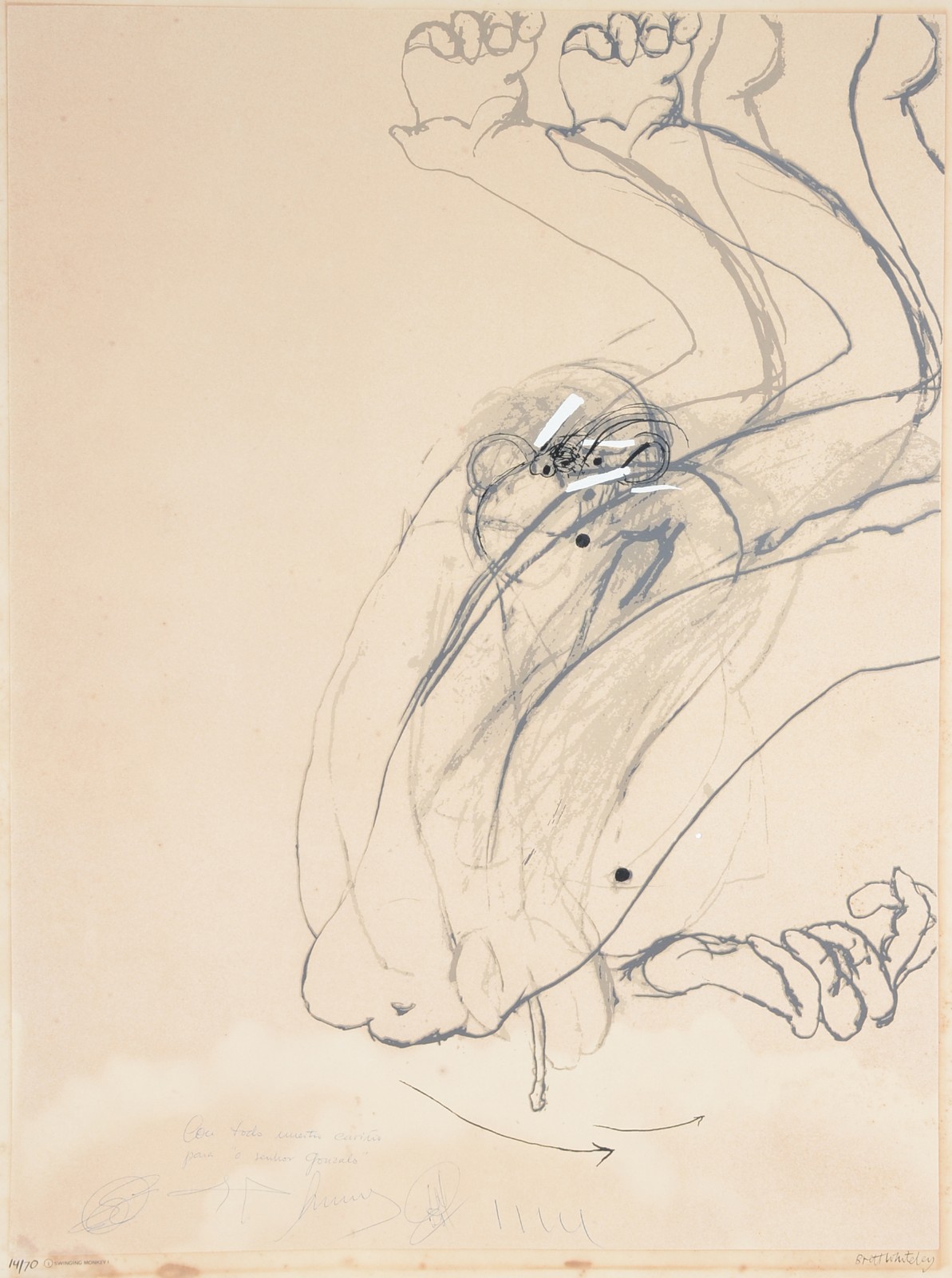 Brett Whiteley (1939-1992), Swinging Monkey - foto 2 de 6