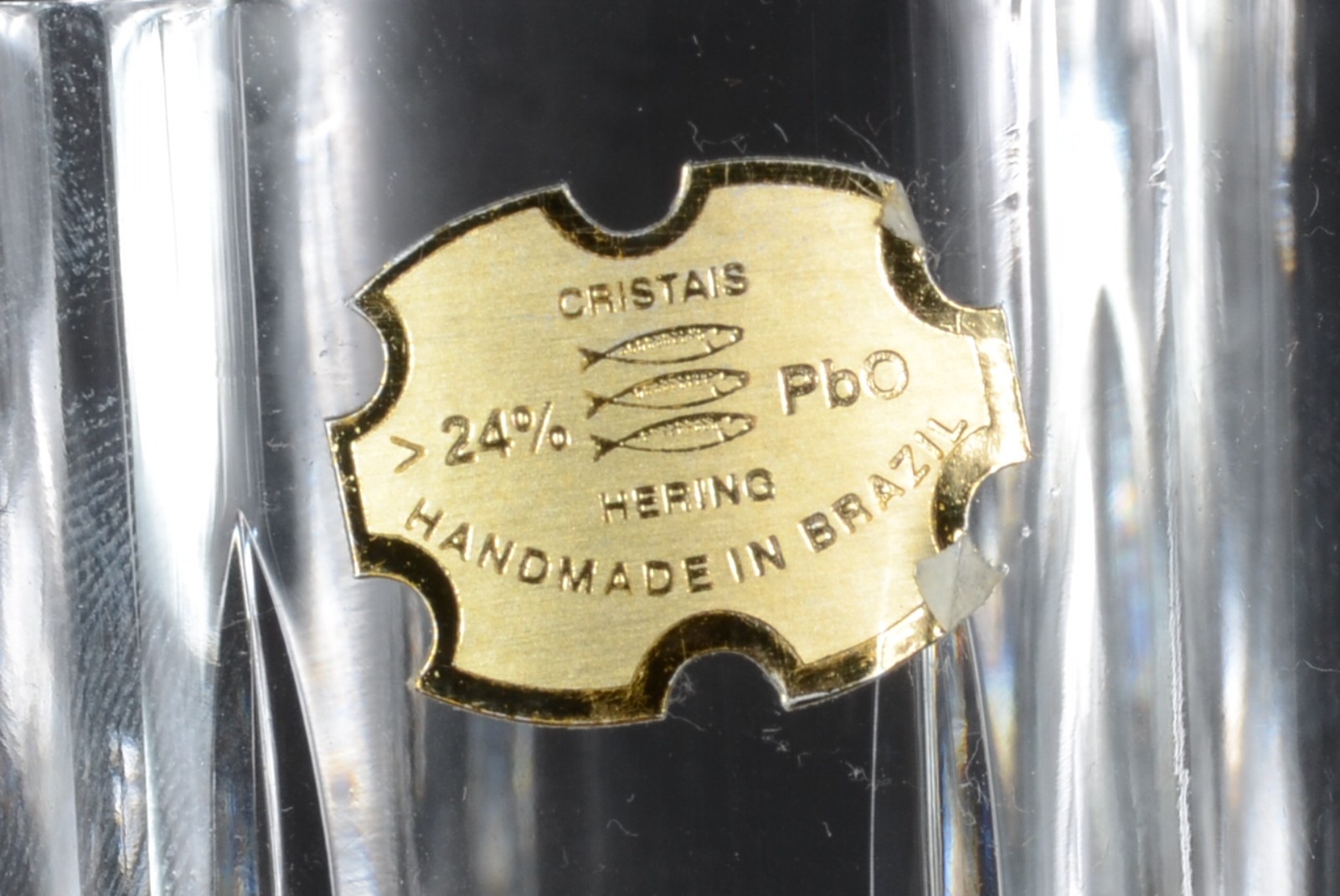Conjunto com 6 copos para Whisky de cristal Hering lapidado. - foto 4 de 4
