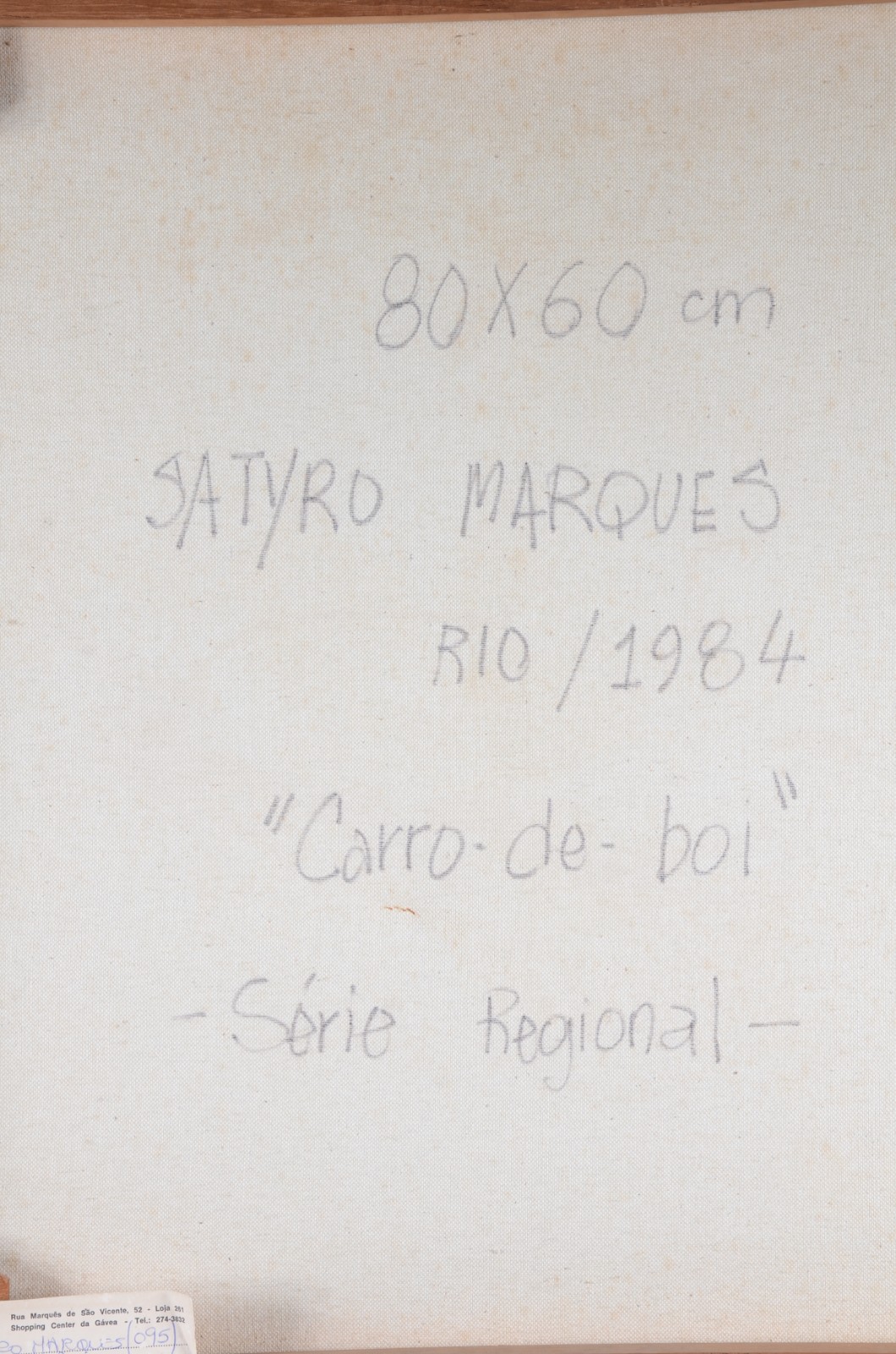 Satyro Marques (1935), Carro de boi - foto 5 de 5