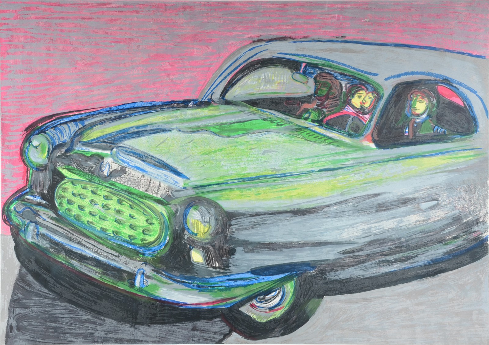  Rubens Gerchman (1942-2008), Carro com figuras - foto 1 de 5
