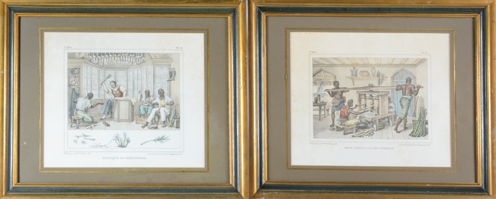 Jean-Baptiste Debret (1768-1848), Boutique de cordonnier/ petit moulin a sucre portatif - foto 1 de 4