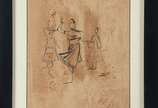 Hector Carybé (1911-1997), Figuras - Desenho. Assinado e datado 1966.