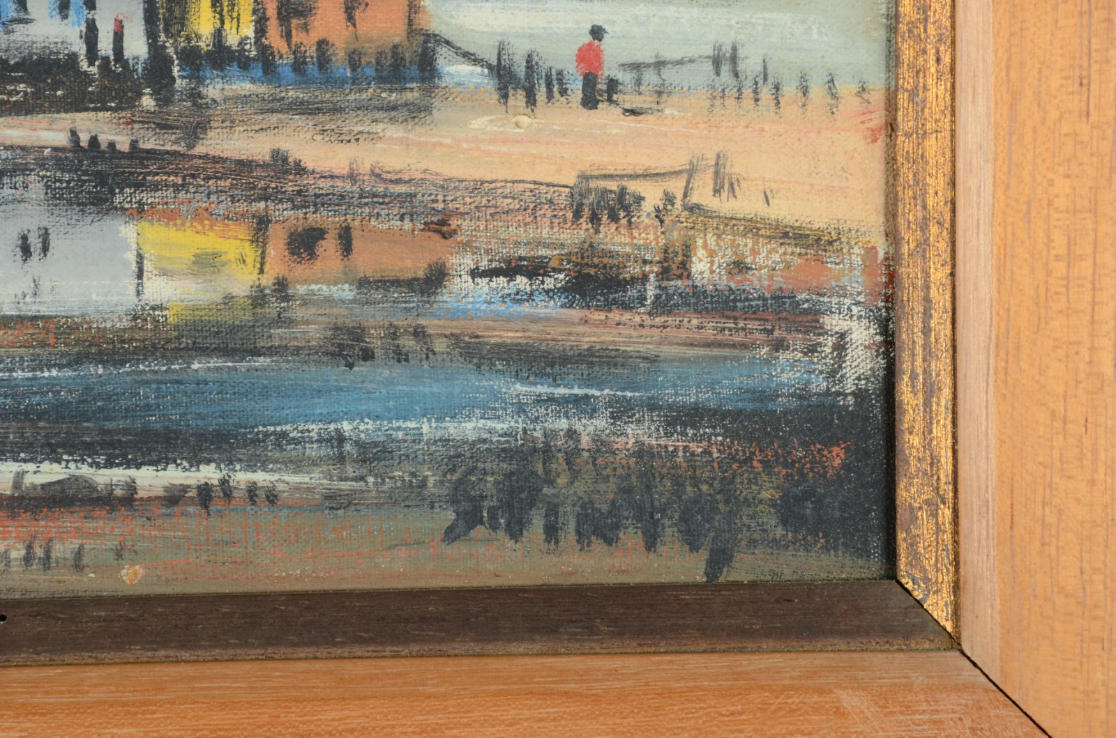 Sylvio Pinto (1918-1997), Paisagem com figuras - foto 3 de 4
