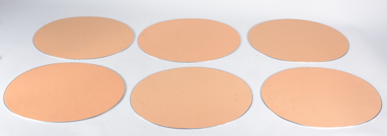 Conjunto com 6 souplats e 6 porta copos de material simulando madre... - foto 3 de 3