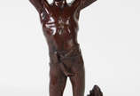 GEORGES BAREAU, França (1866-1931), Atleta com ... - Estatueta em bronze, assinada