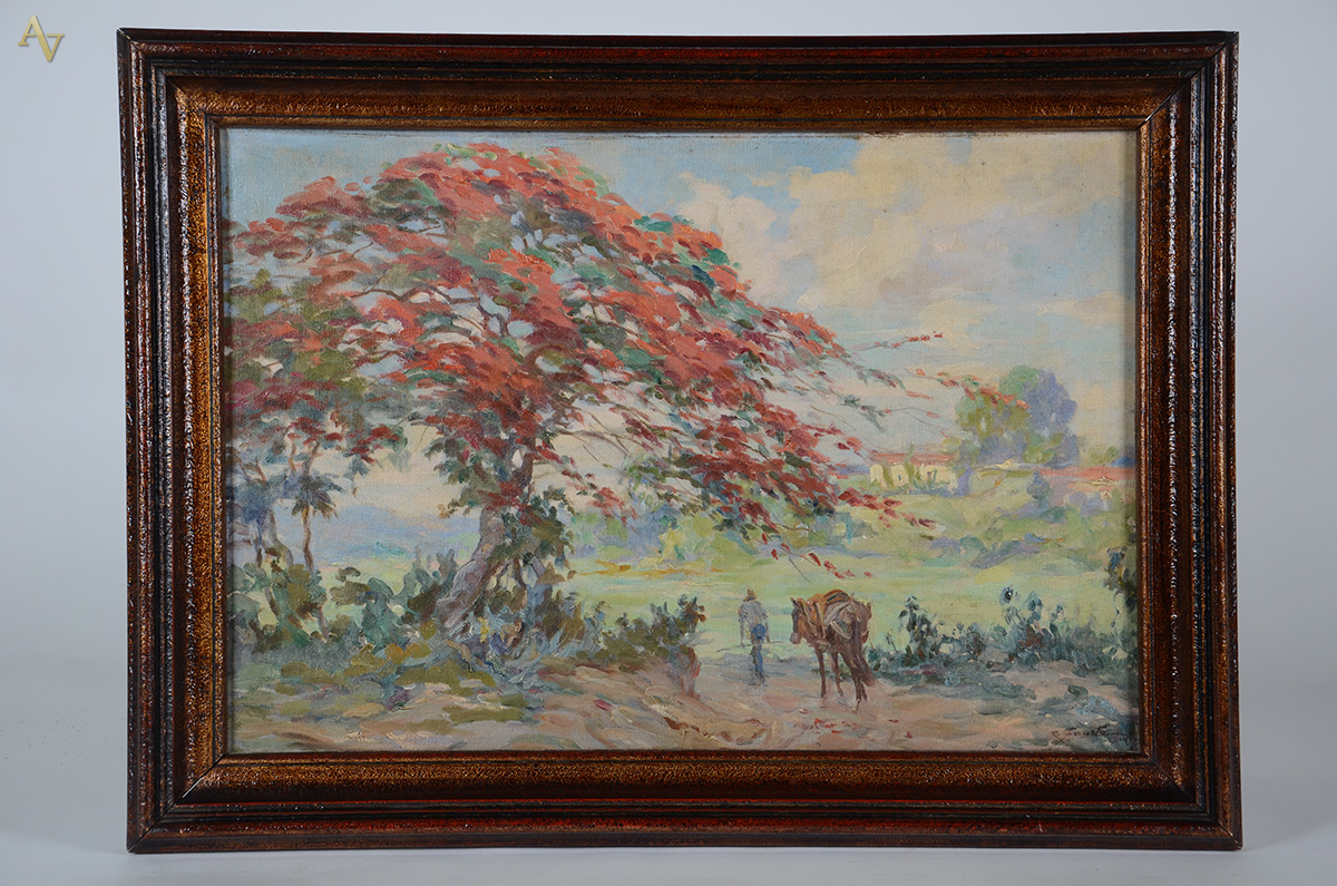 CADMO FAUSTO (1901 - 1983) - Paisagem - ost - 38 x 55 - foto 1 de 3