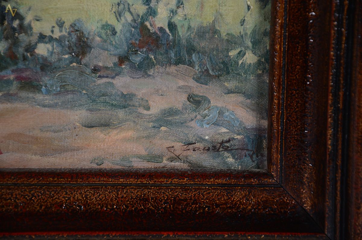 CADMO FAUSTO (1901 - 1983) - Paisagem - ost - 38 x 55 - foto 3 de 3
