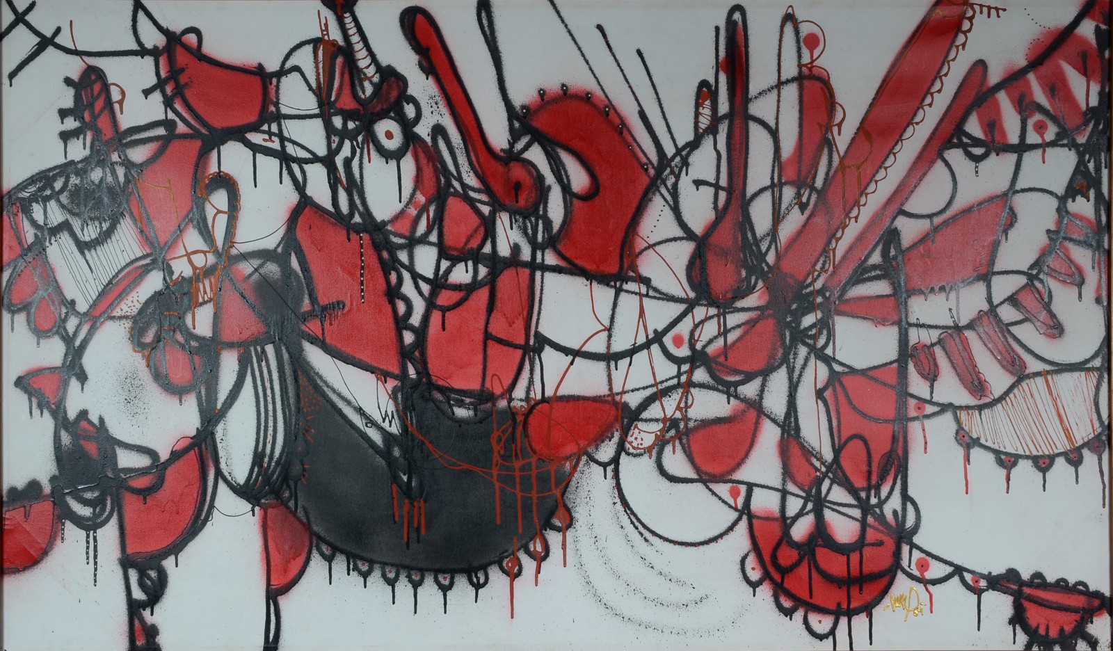 Grafite e óleo sobre tela. - foto 1 de 4