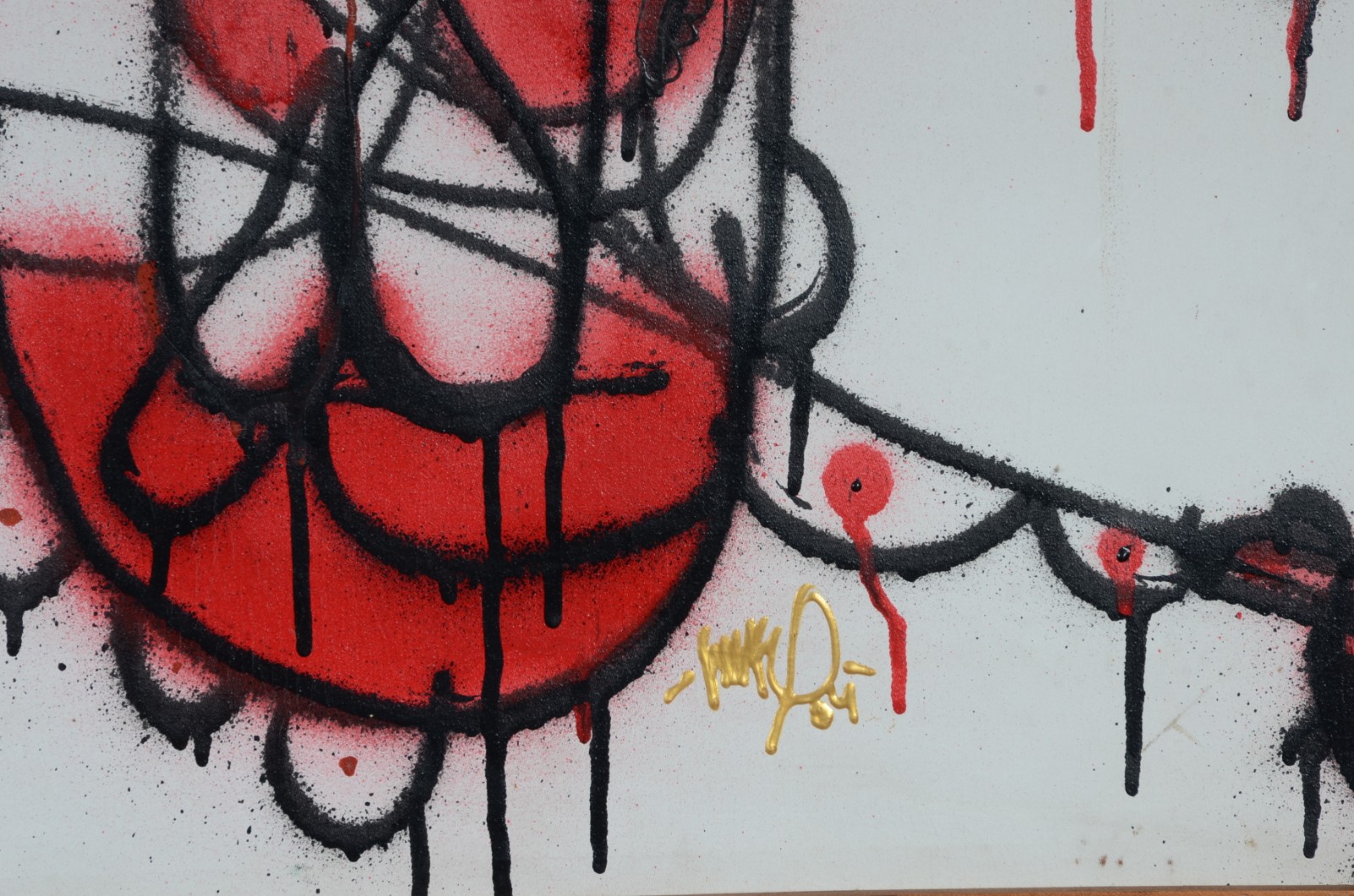 Grafite e óleo sobre tela. - foto 3 de 4
