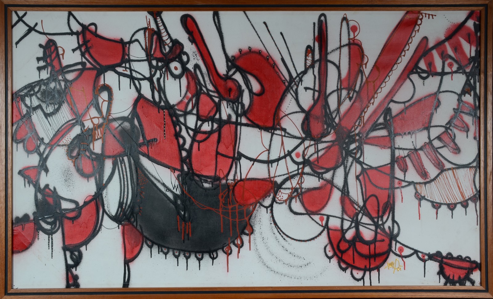 Grafite e óleo sobre tela. - foto 2 de 4