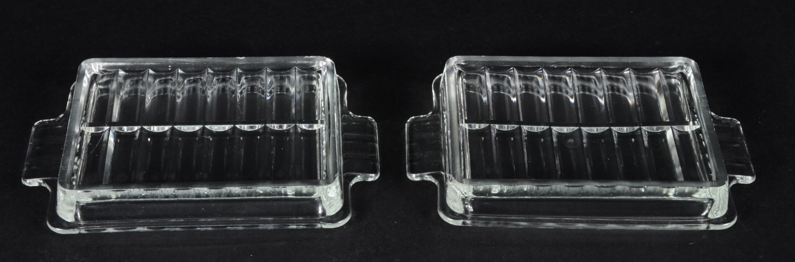 Par de manteigueiras de cristal. - foto 3 de 4