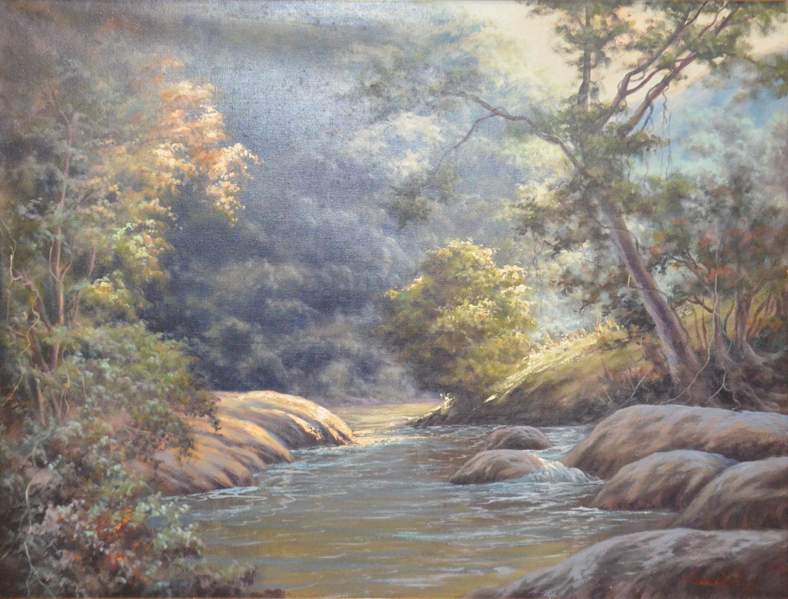 Benedito Luizi (1933-2010), Paisagem com riacho - foto 1 de 4