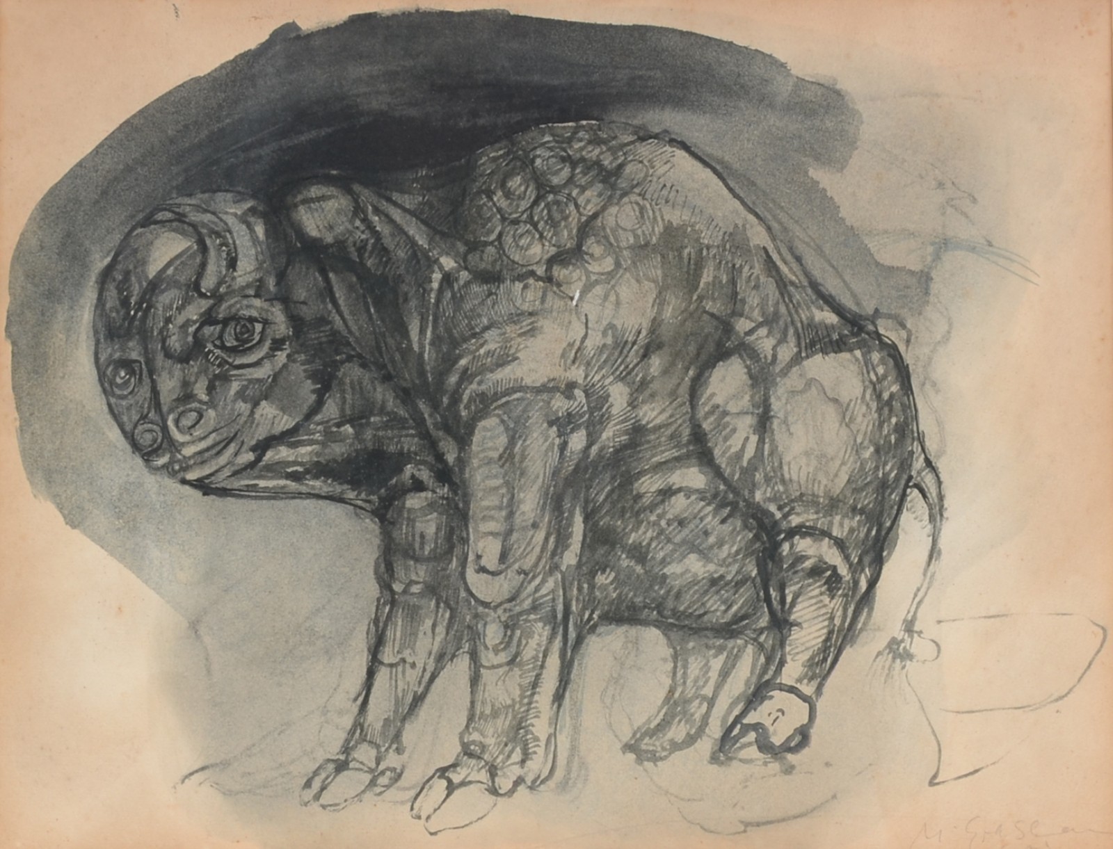 Marcelo Grassmann (1925-2013), Animal exótico - foto 1 de 7
