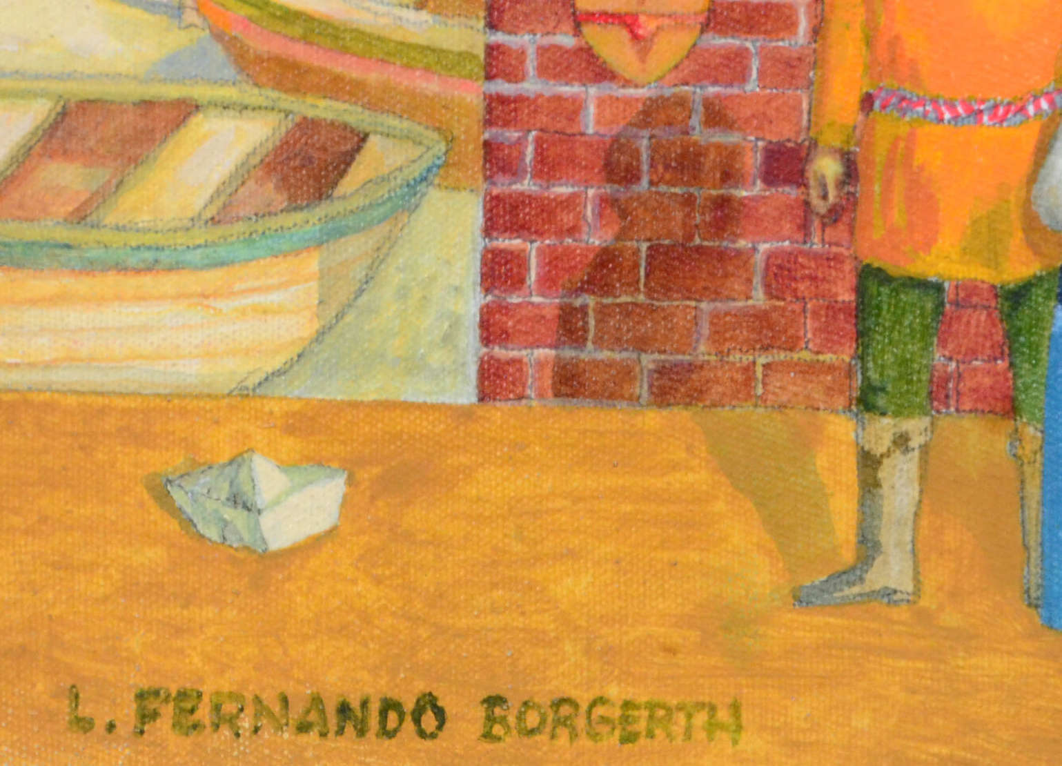 Luiz Fernando Borgerth (1945), Paisagem a beira mar - foto 2 de 3