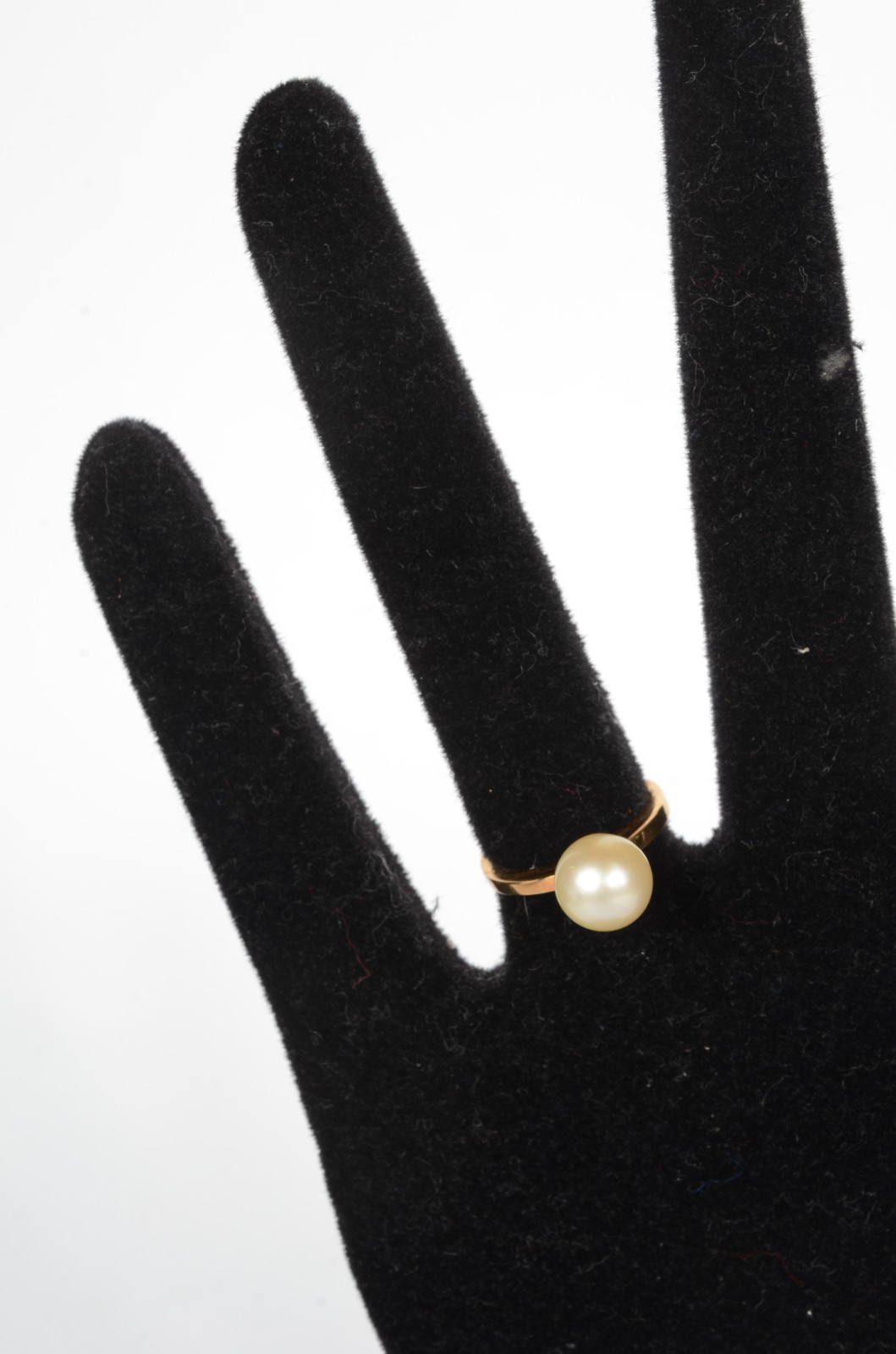 Anel de ouro 18 k., com perola. Aro 14. (Por motivos de segurança a... - foto 6 de 6
