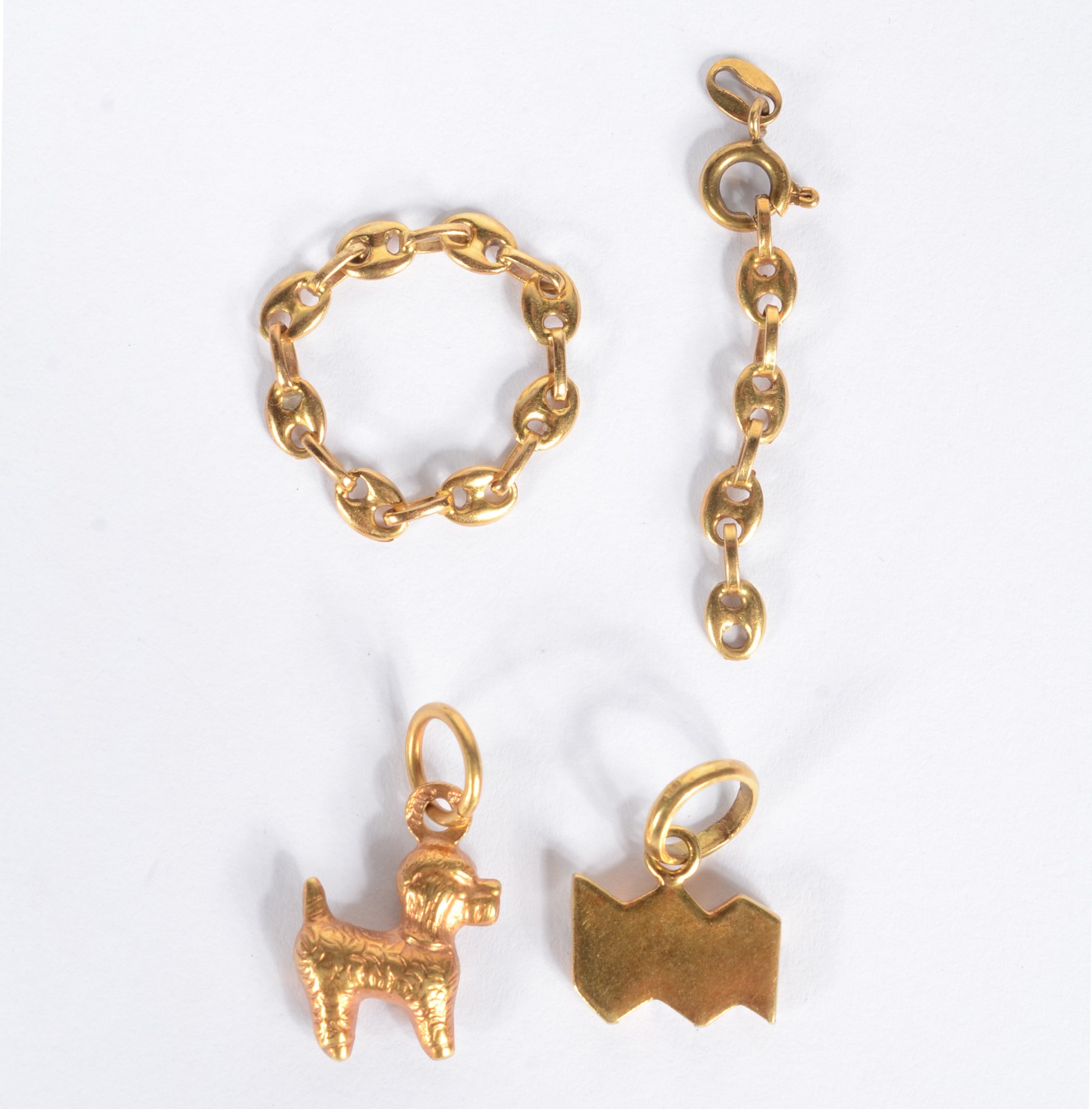 Diversas peças de ouro 18k., sendo: pendente do signo de aquário... - foto 4 de 4