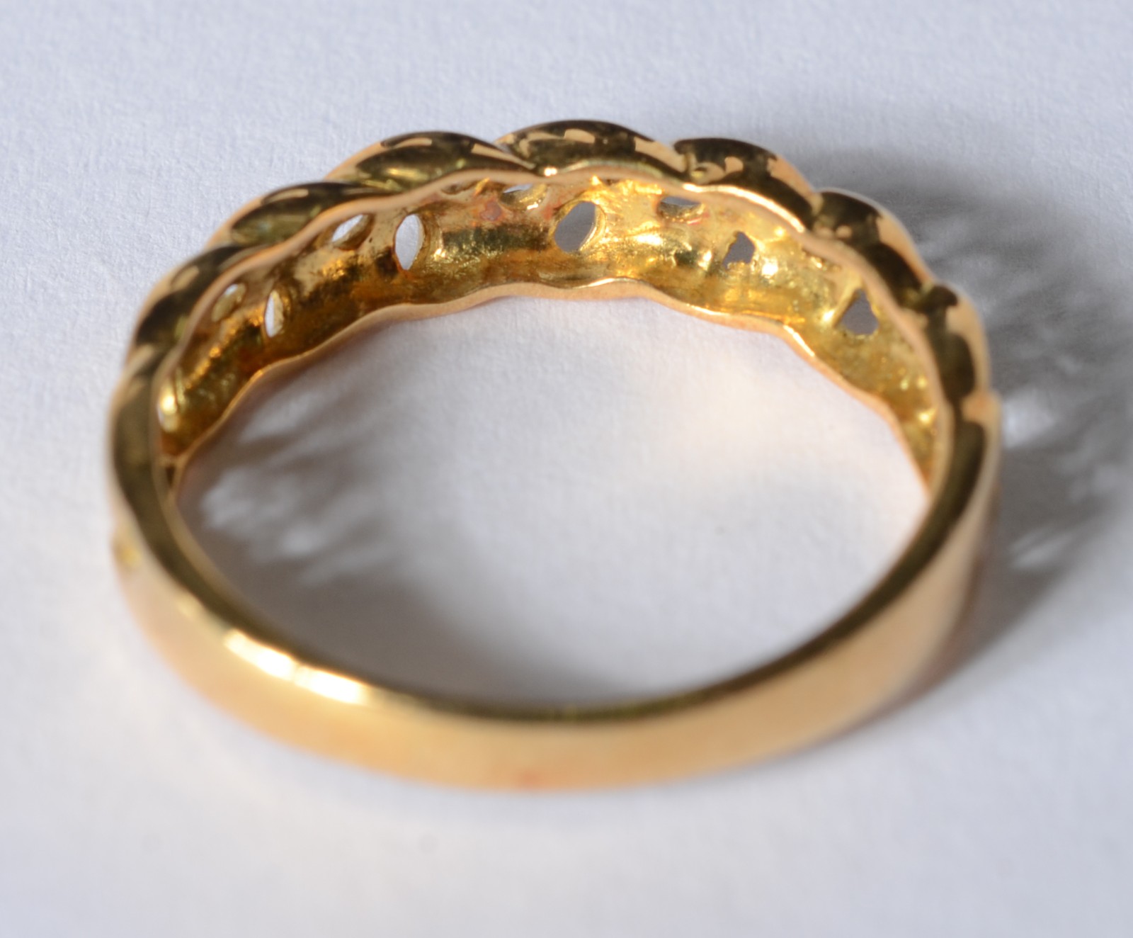 Anel de ouro 18k., contraste 750 mls. Aro 20. (Por motivos de... - foto 5 de 6