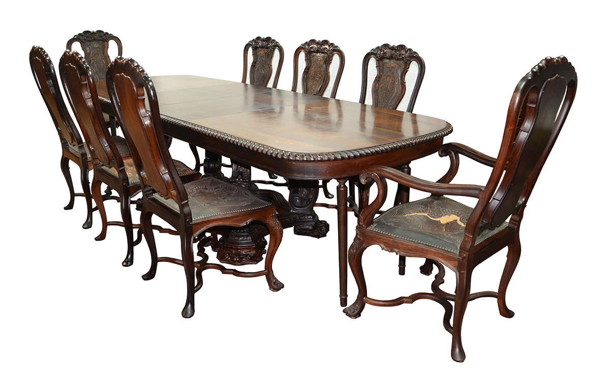 Conjunto de sala de jantar de jacarandá fabricação LEANDRO MARTINS... - foto 2 de 4