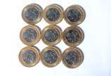 Lote com 49 moedas diversas das Olimpíadas, sen... - Lote com 49 moedas diversas das Olimpíadas, sendo:3 de golf, 4 de vela, 4 de natação, 1 de argolas, 2 de futebol, 9 de boxe, 4 de remo, 5 de jud...