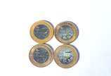 Lote com 49 moedas diversas das Olimpíadas, sen... - Lote com 49 moedas diversas das Olimpíadas, sendo:3 de golf, 4 de vela, 4 de natação, 1 de argolas, 2 de futebol, 9 de boxe, 4 de remo, 5 de jud...