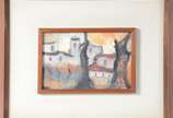 José de Dome (1921-1982), Vila - Cabo Frio - Óleo sobre tela. Datado no verso, Cabo Frio, 1972.
