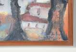 José de Dome (1921-1982), Vila - Cabo Frio - Óleo sobre tela. Datado no verso, Cabo Frio, 1972.