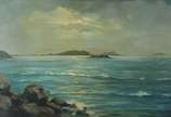 A. TRAINI, Marinha - Óleo sobre tela.